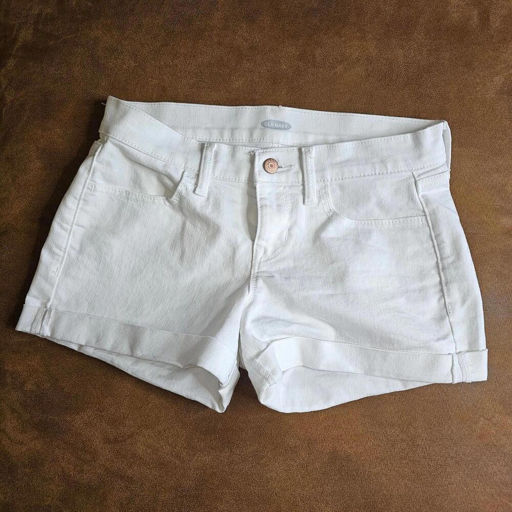 Stylish Women's White Denim Shorts